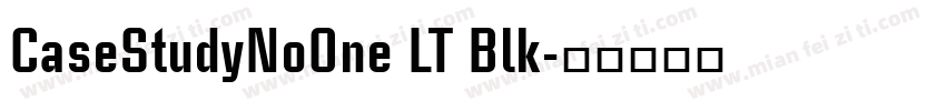 CaseStudyNoOne LT Blk字体转换